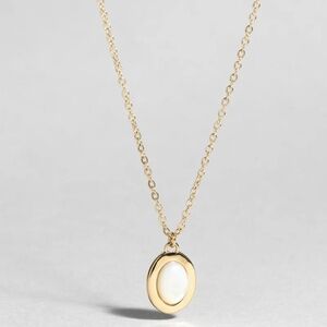 Louise Damas Necklace La Nacre 24k Gold-Plated Finish